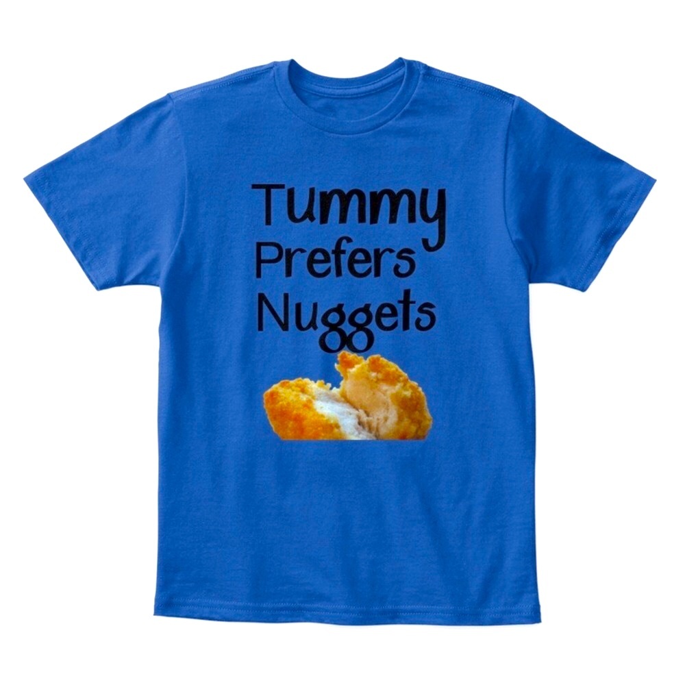 Blue Graphic T-Shirt - Fun Nugget Design